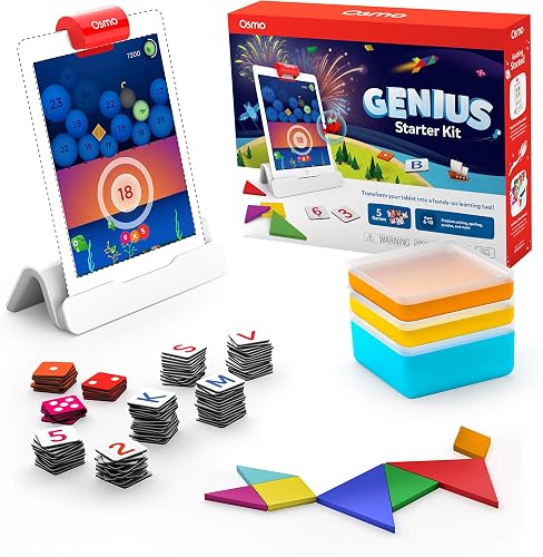 Osmo Genius Starter Kit para iPad — 5 Juegos Educativos 6-10 años